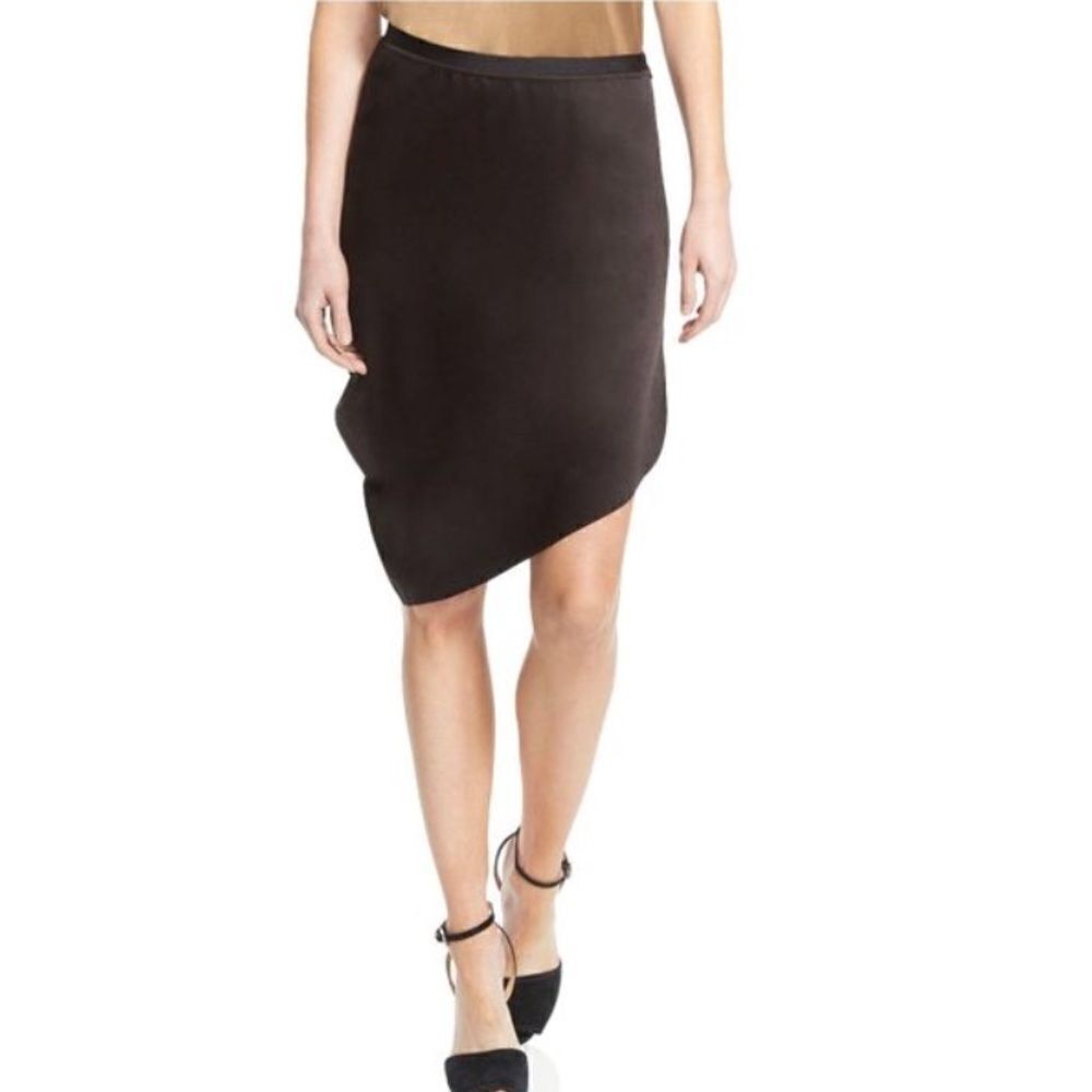 Halston Heritage Draped Asymmetric  Skirt NWT Sz 2